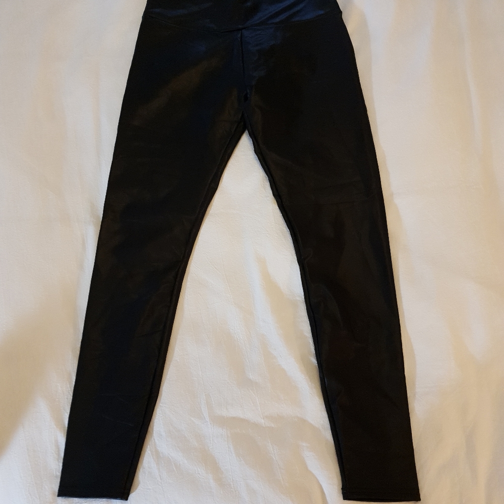 Faux Leather Pants. Size Medium.